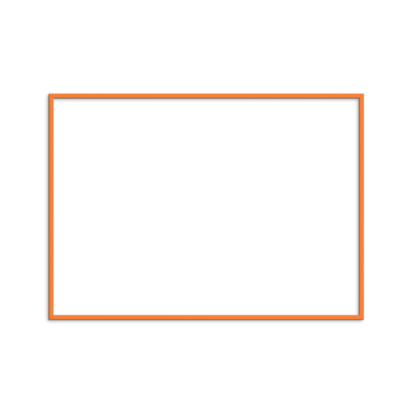 Orange Wood Frame