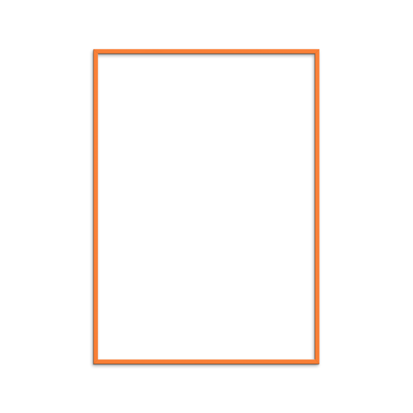 Orange Wood Frame